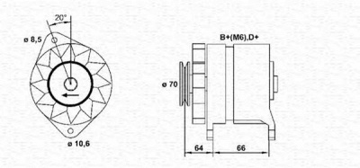 MAGNETI MARELLI 943356146010 -  Генератор